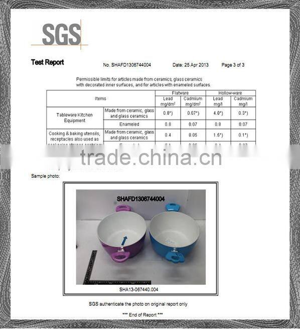 diamond coating frypan with soft touch handle