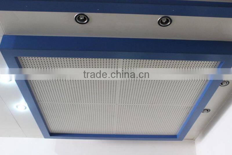 Dia1.8mm Perforated Aluminum Flase Metal Lay In ceiling Tiles 600x600mm