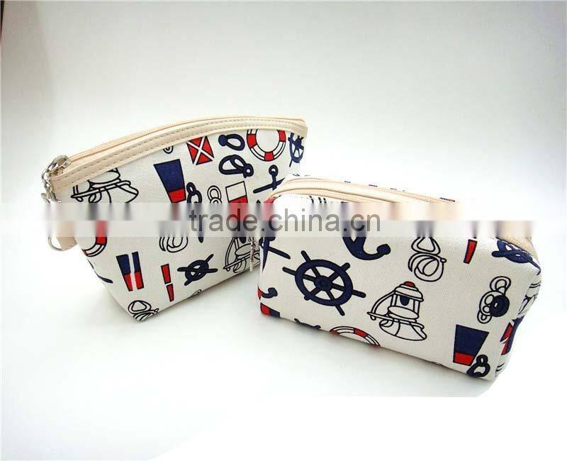 Promotional canvas cosmetic travel bag made in Guangzhou China