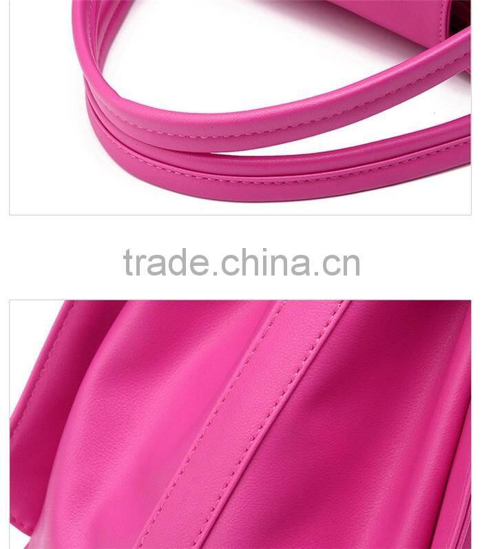 Low cost pu hand carry bag women leather handle crossdody sling bags
