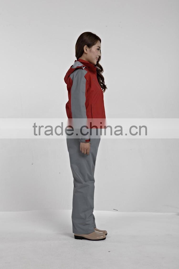 High quality softshell woman fleece tech jacket red color