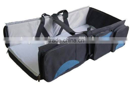 2016 New multifunction mother bag portable folding travel cot Baby Crib
