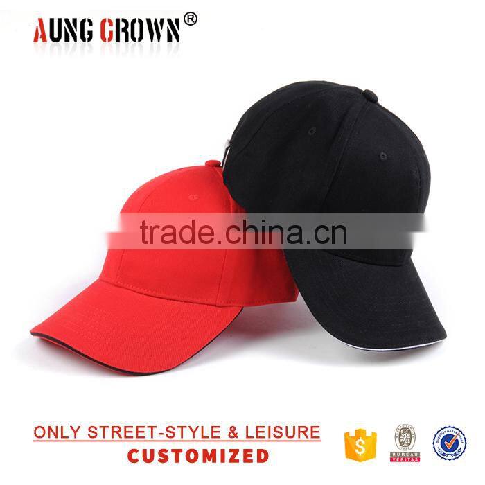 Custom 6 Panel Blank Baseball Caps Without Logo