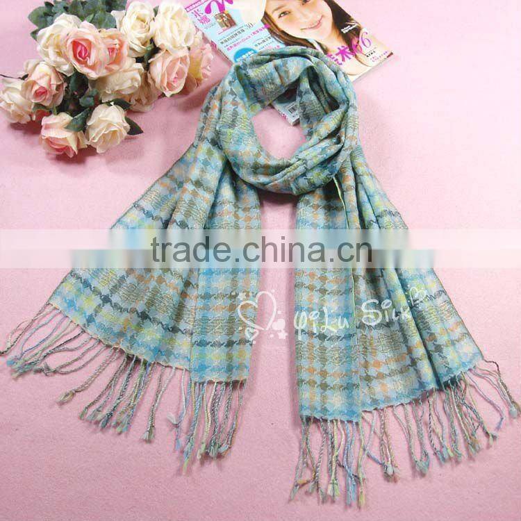 100% Cotton Yarn Dyed Cloth for Scarf