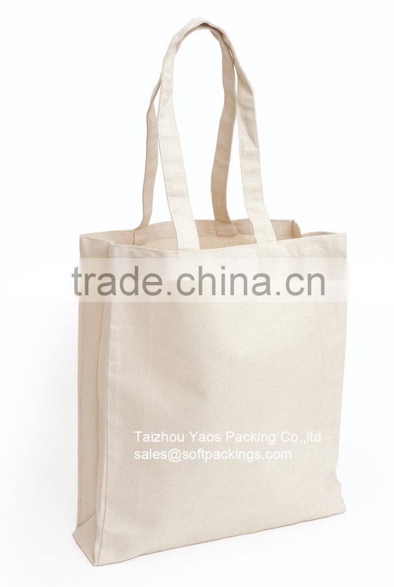 100% nature promotion cotton bag, custom wholesale cotton recycle bag, new design cotton canvas tote bag, calico shopping bag
