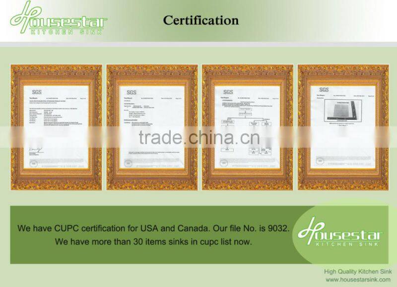 Undermount Single Bowl 16 gauge Stainless Steel Kitchen Sink With cupc approved 2318A