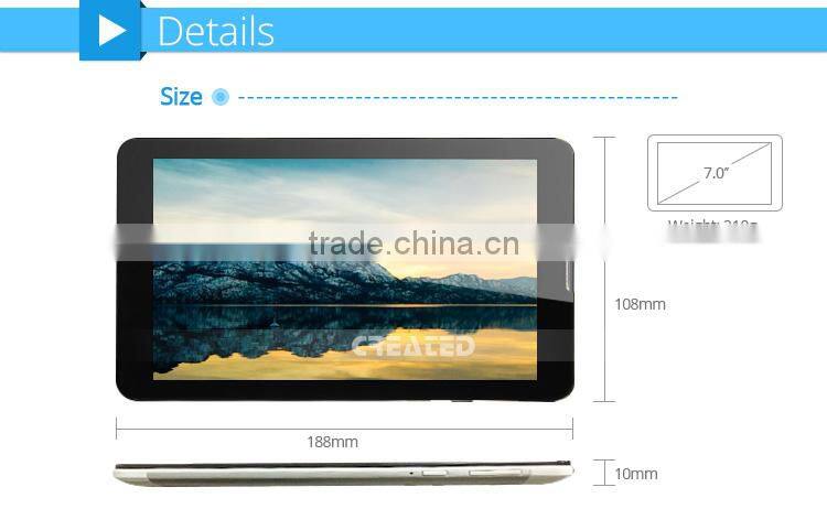 Android 4.2 OS 7 inch MTK6572 dual core ,OEM Shenzhen A7 tablet pc