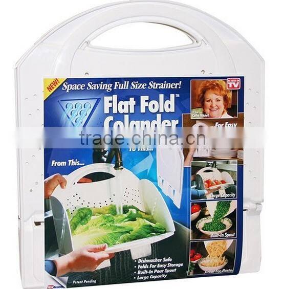 Kitchen Washing Flat Fold Draining Basket