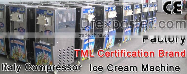 TML High Quality mixed flavour Rainbow Soft Ice Cream Machine with CE Cretificate on hot sale