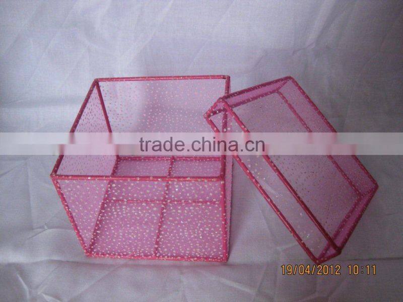 decorative organza gift cosmetic boxes