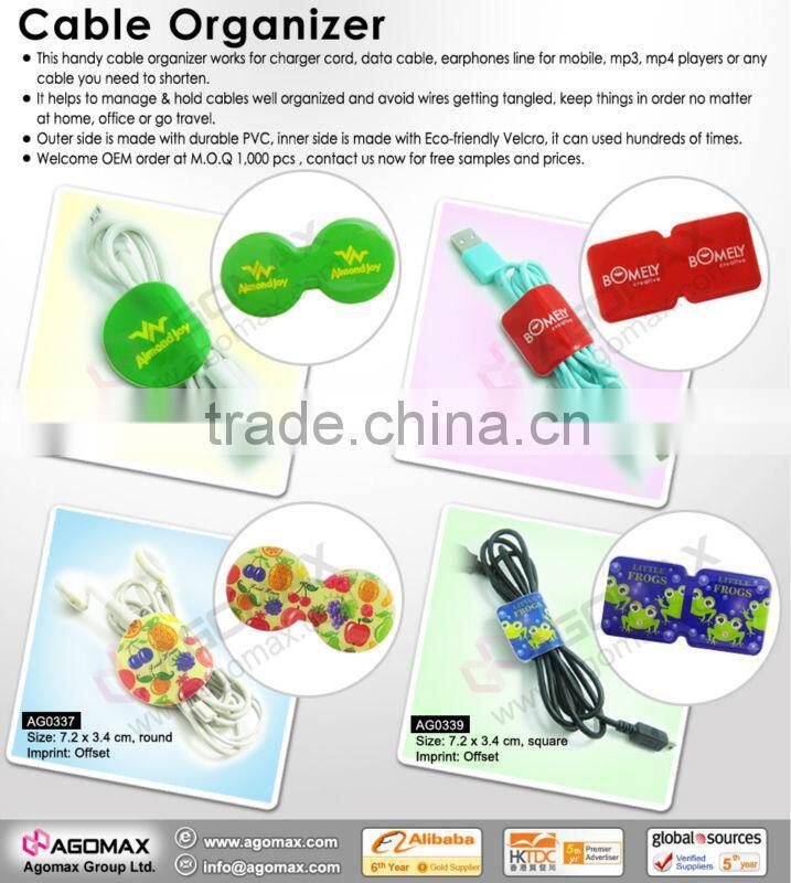 Factory direct sell silkscreen printed plastic cable rope winder