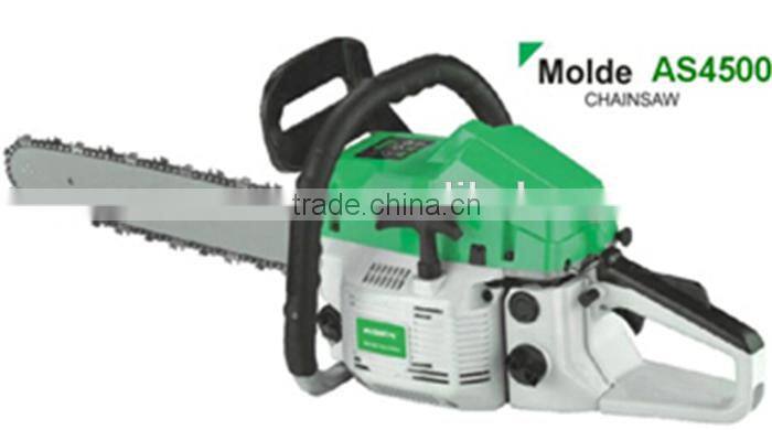 Good quality 2 stroke air-cooled garden tool 4500 chainsaw for 45CC gasoline chainsaw