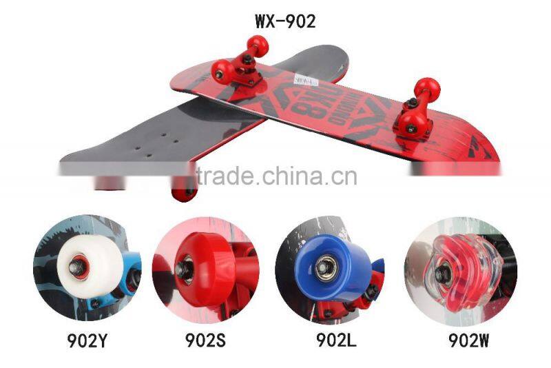 China supplier drop through drop down 9 ply maple skateboard