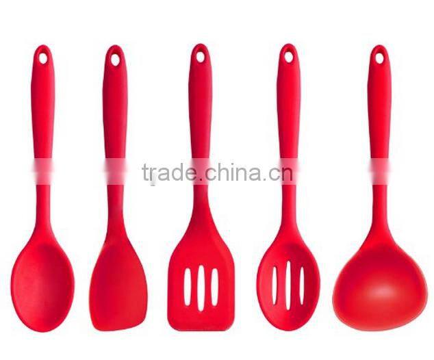 Premium Silicone Baking Set, Silicone Kitchen Tools, Kitchen Cooking Utensil Set with Hygienic Solid Coating - Spatulas, Spoon