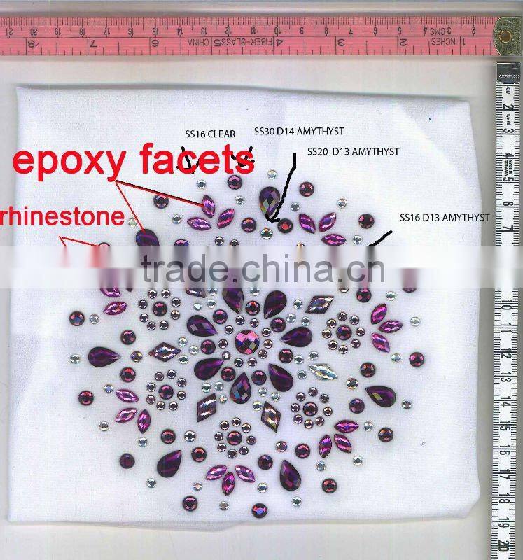 hot fix rhinestuds neon lime hotfix octagon neon lime