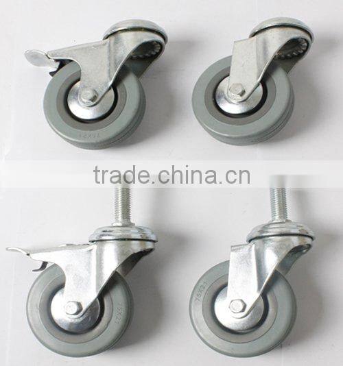 Grey rubber caster