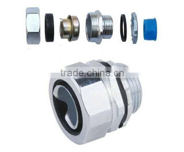 Zinc plated non-jacketed galvanized flexible metal connector