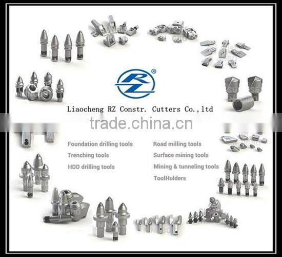 BFZ25L BFZ25R flat cutter teeth weld-on teeth for HDD reamer auger bits for piling machine foundation drilling picks