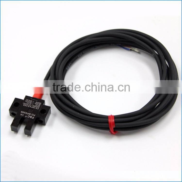5mm slot width 4 wires U-shaped photoelectric sensor with CE certificate