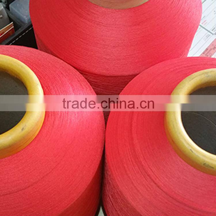 Polyester spandex wrapped yarn Core Cotton Lycra