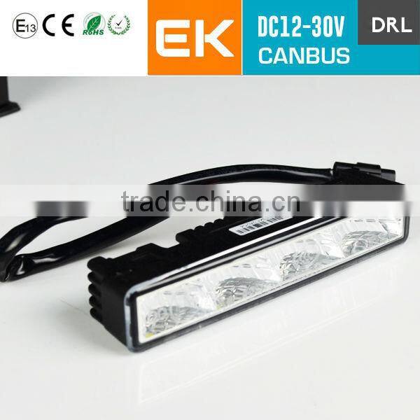 DRL LED Full Aluminum Housing 6 LEDs 12W E-Mark