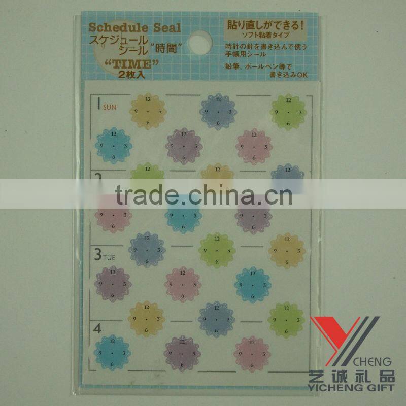 welcome customer design Die Cut self-adhesive clock wall Sticker