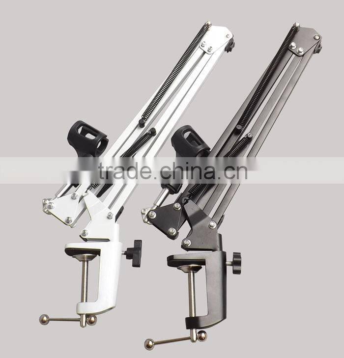 Microphone MIC Suspension boom Scissor Arm Stand holder,Adjustable Metal Microphone Stand,Professional table microphone stand