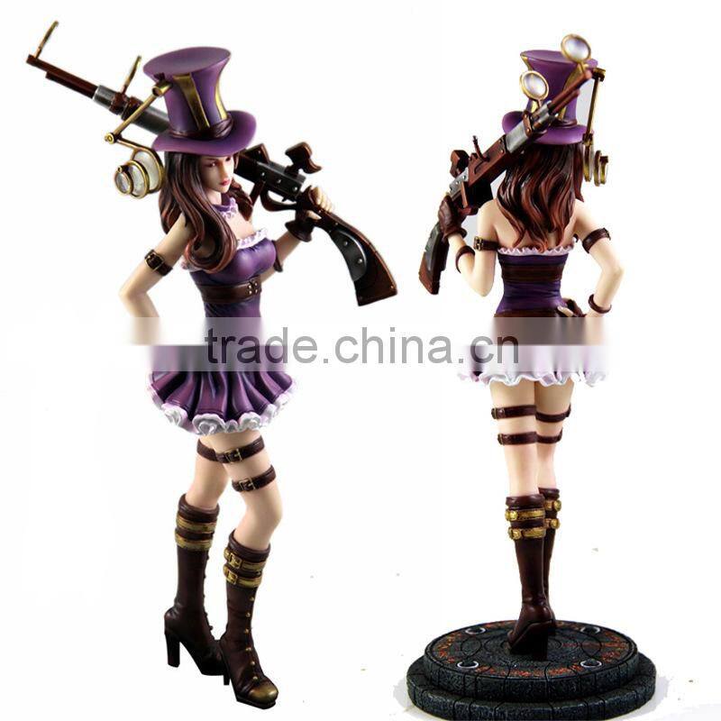 league of legends Pulsef Prodigal Explorer Future Warrior army Ezreal figure Customize game lol plastic pvc collection oem odm