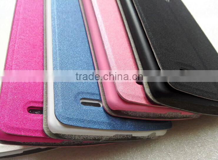 Leather Flip Case Magnetic Window Smart Cover For LG G3 cell phone