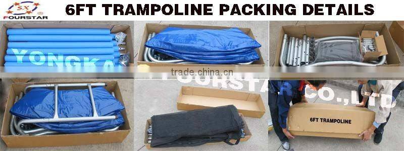 Cheap Kids Outdoor Gymnastics Spring 14ft Trampolines And Safety Net