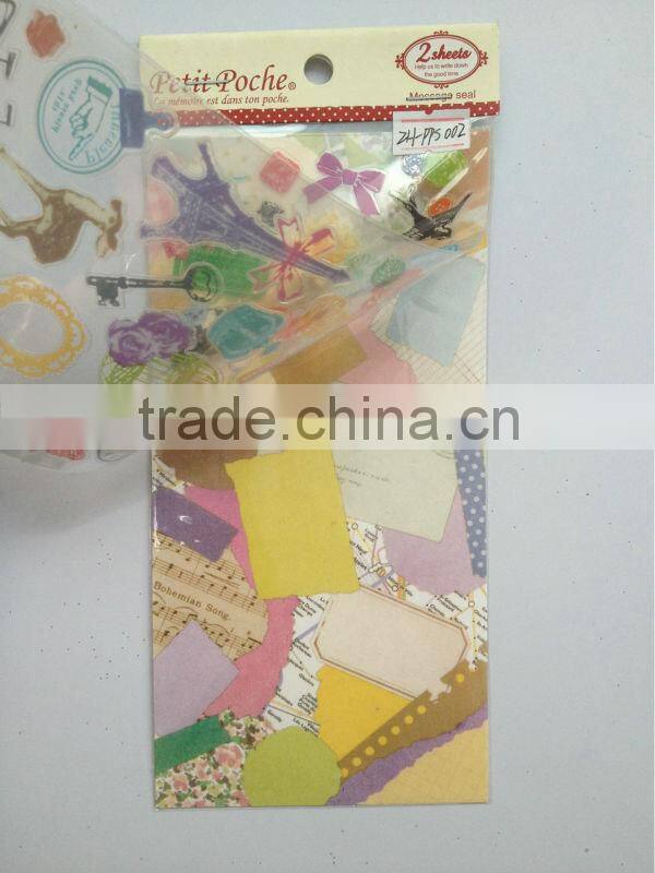 Custom cartoon figure bubbles Sticker book