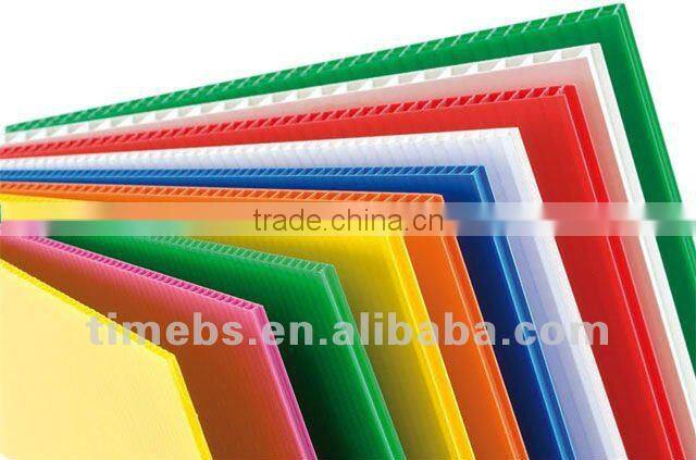 Printed corflute display rack