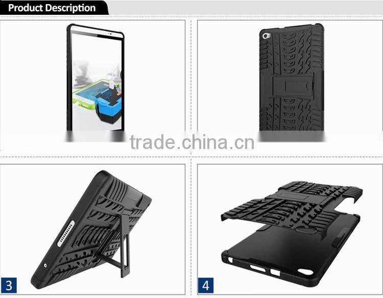 New Arrival 2 in 1 PC+TPU Hybrid Kickstand Hard Tablet Case For Huawei MediaPad M2 M2-801W 8.0 Inch Stand Armor Covers