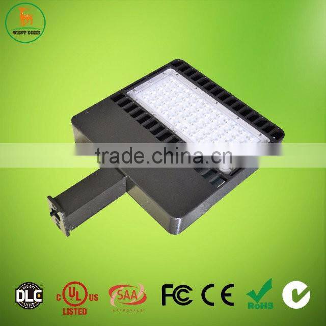 West Deer super brightness led lighting 100w high lumen street light with CE DLC ETL certificate parking lot light