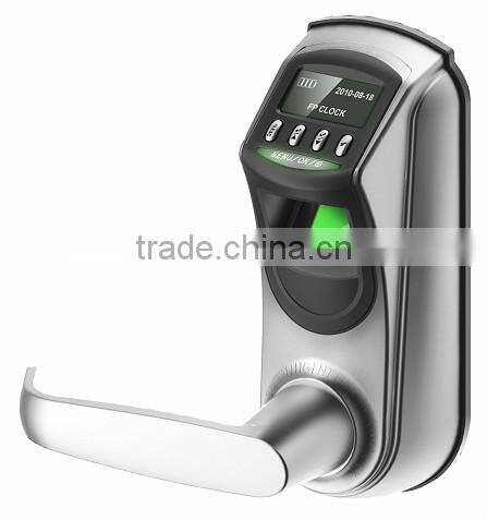 Fingerprint reader biometric lock with handle
