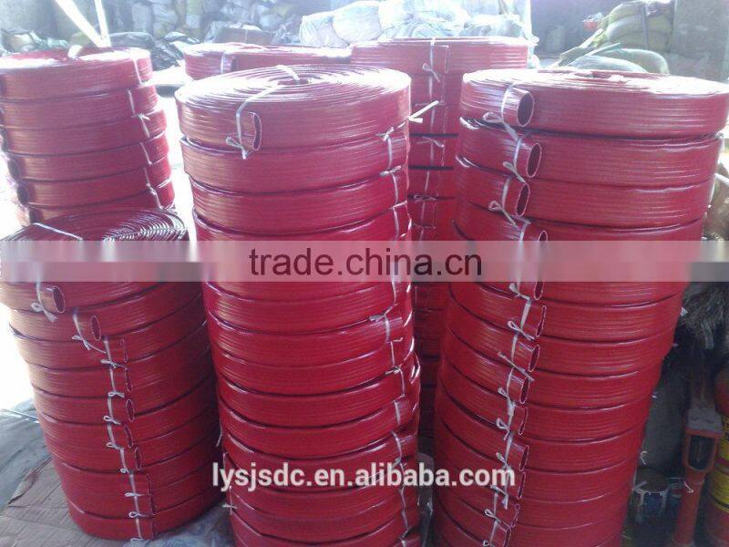 colorful transparent 300mm layflat hose pipe in forestry and agriculture irrigation