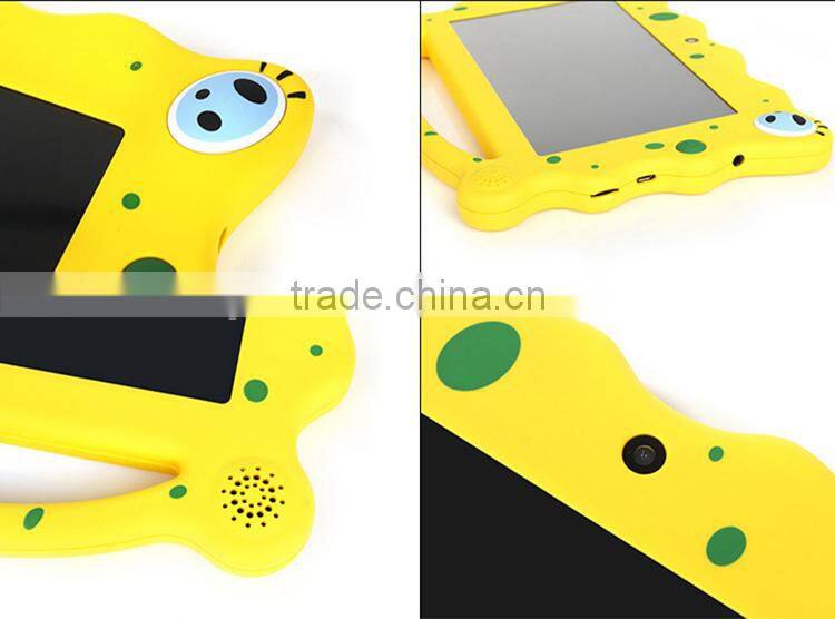 Children pad mini pc 7 inch Android 4.4 tablet multi-colors, built-in learning application, OEM Guangdong factory Q