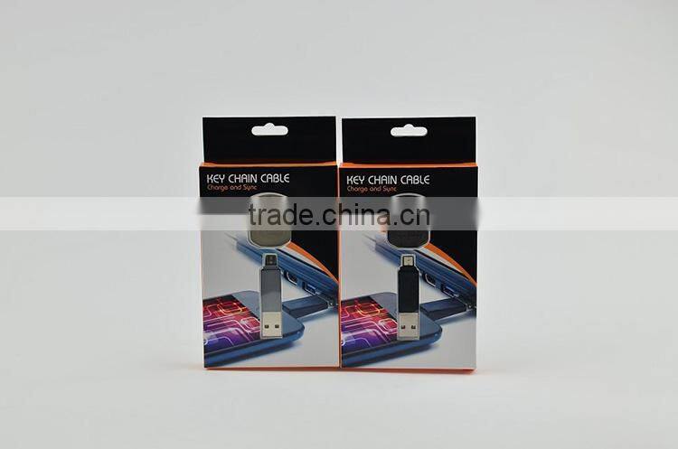 Key Chain Ring USB Charger Data Sync Adapter Cable