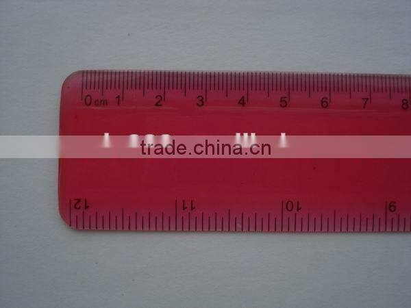 wholesale promotional 12' 30cm PVC flexible soft ruler with logo printing