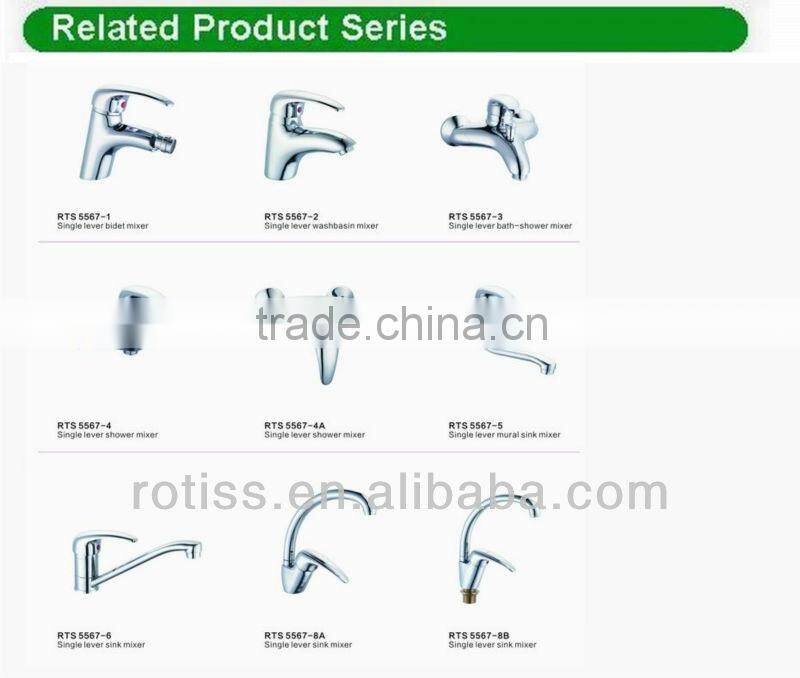 High quality faucet in bathroom RTS5567-4 single level shower mixer