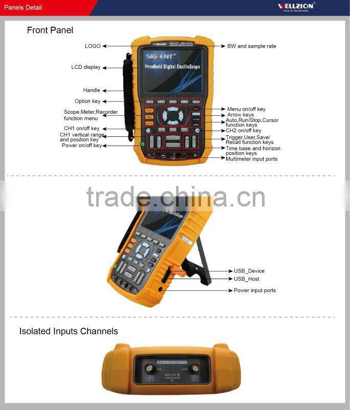 SHS1062,siglent oscilloscope,multimeter oscilloscope,handheld oscilloscope