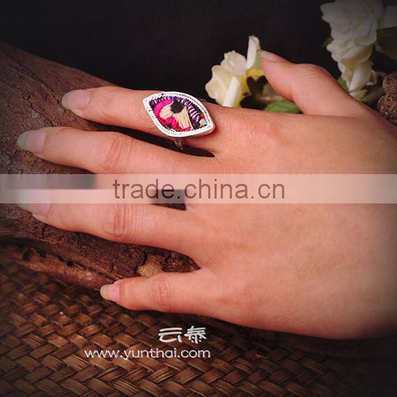 2014 latest designer ring embroidery ring wedding ring