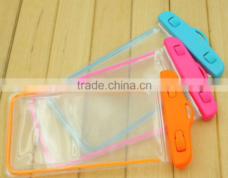 New design colorful 4"-6" mobile phone used PVC waterproof bag