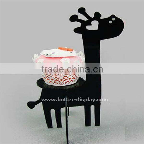 single transparency acrylic mini cupcake cup cake stand