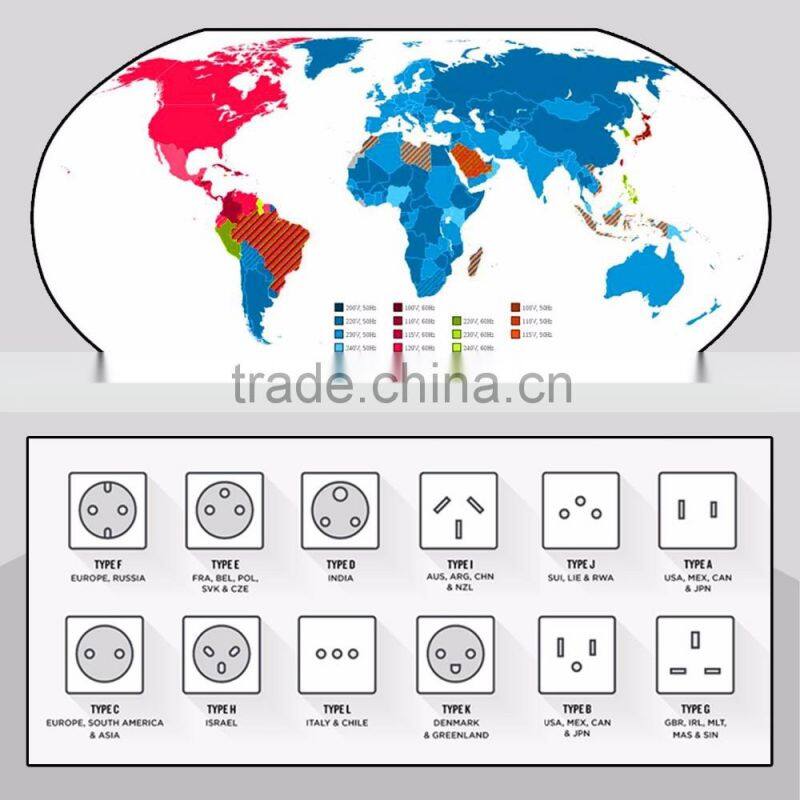 Kantravel DoubleUSB 2500 ma electric dryer plug adapter 5v travel electric adapter us to india electric adapter