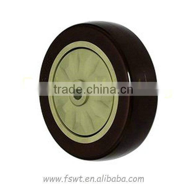 Medium Duty Carbon Bearing Plate Swivel Brake Caster Wheel