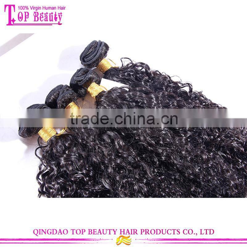 Supper quality curly remy hair extension no acid no chemical mongolian 100 human hair