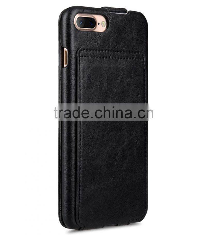 2016 Flip Cover Black Card Slot MOBILE PHONE COVER PU Leather Case for Apple iPhone 7 Plus (5.5")