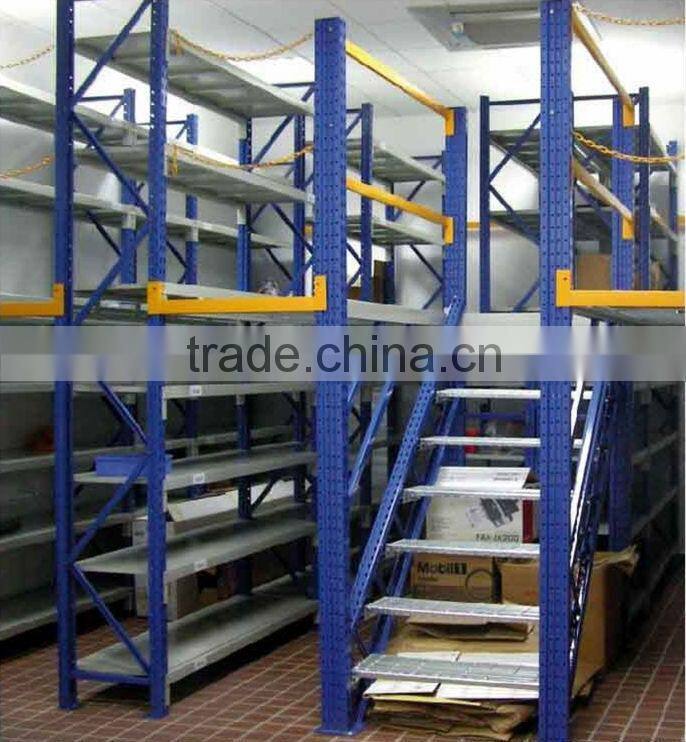 warehouse storage multi-level mezzanine racking