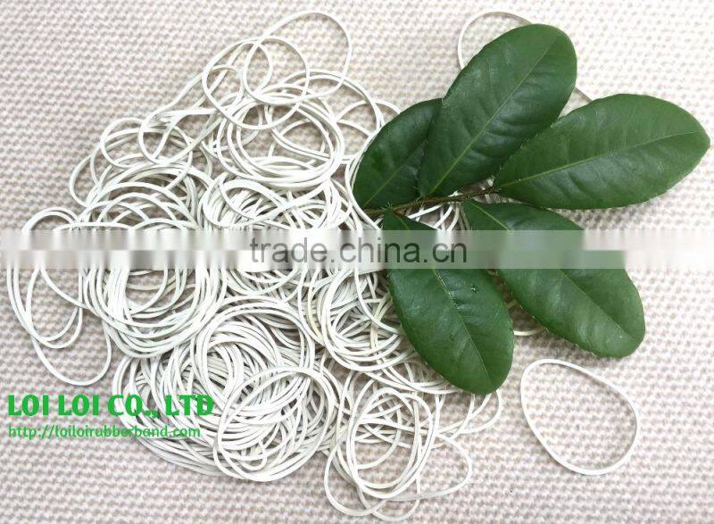 Wholesale rubber band for money - Size 18 Durable Wide Solid White Color Natural Rubber Band Unbreakable and Elastic